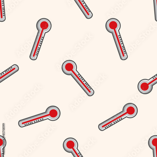 Thermometer , cartoon seamless pattern background