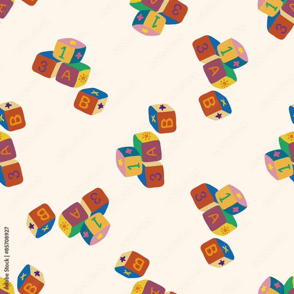 Obraz premium baby toy , cartoon seamless pattern background