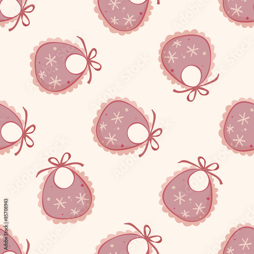 Baby bib , cartoon seamless pattern background