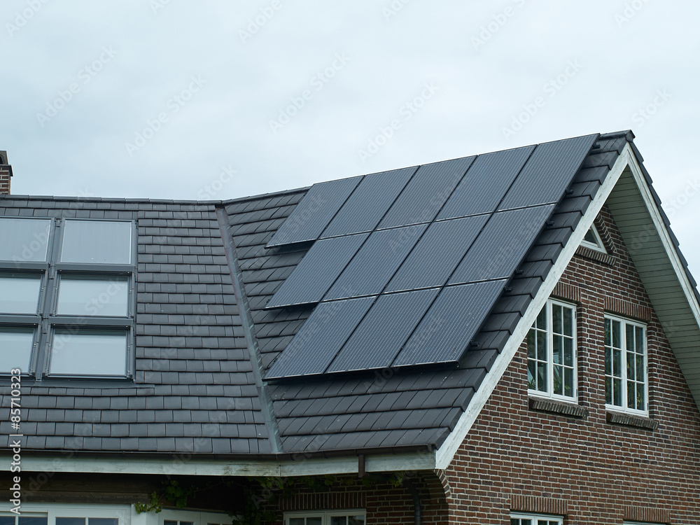 Naklejka premium Solar panel for green, environmentally friendly energy