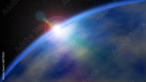 Fototapeta Naklejka Na Ścianę i Meble -  Giant gaseous planet