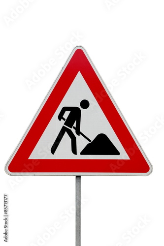 Baustellenschild