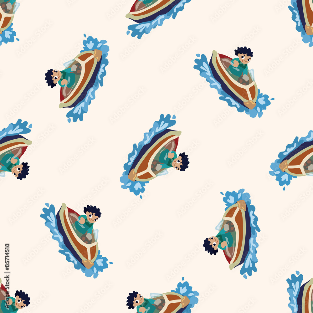 Water Sports , cartoon seamless pattern background Water Sports , cartoon seamless pattern background