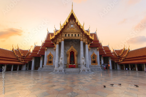 The Marble Temple  Wat Benchamabopitr Dusitvanaram Bangkok THAILAND