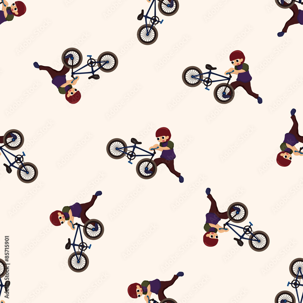 Obraz premium Extreme Sports , cartoon seamless pattern background