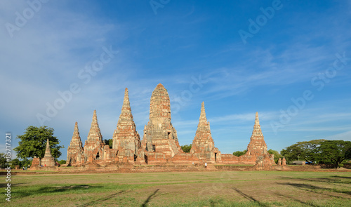 Wat Chaiwatthanaram Temple of Ayutthaya Province, Thailand