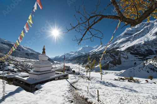 Buddhist Stupa in Annapurna region, Nepal