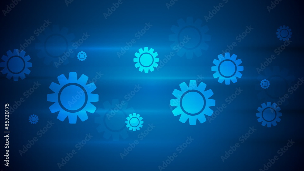 Dark blue hi-tech background with gears. Video animation HD 1920x1080 Dark blue hi-tech background with gears. Video animation HD 1920x1080