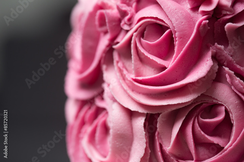Pink rosette cake