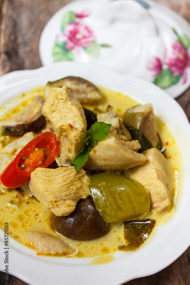Green Chicken Curry,Thai cuisine. Green Chicken Curry,Thai cuisine.