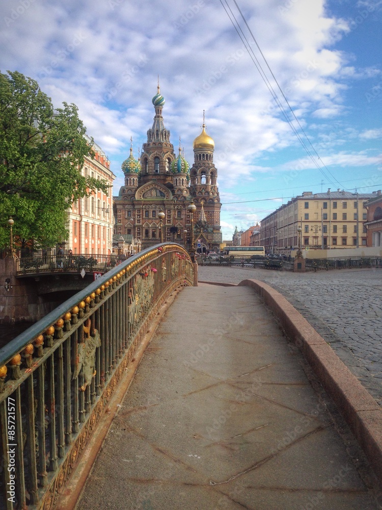 Fototapeta premium Church of the Savior on Blood. One of the most famous sights of St.Petersburg