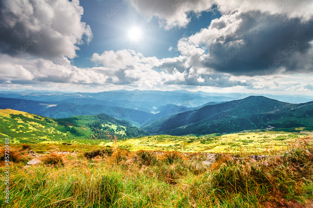 Fototapeta premium Mountain landscape in summer