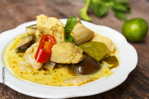 Green Chicken Curry,Thai cuisine.