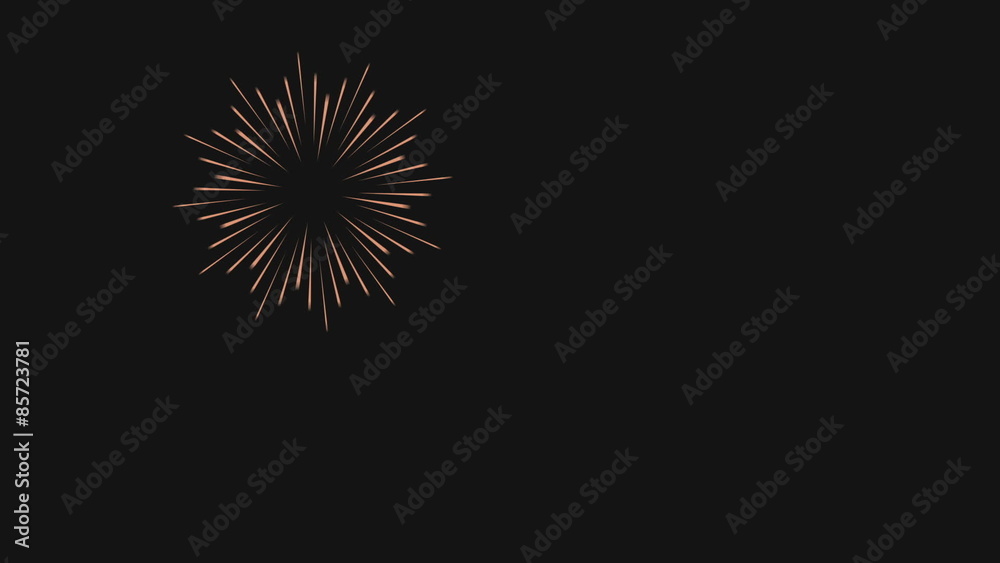 Animation of fireworks at night. It starts off with single explsoions and then erupts at the end. Has alpha matte Animation of fireworks at night. It starts off with single explsoions and then erupts at the end. Has alpha matte