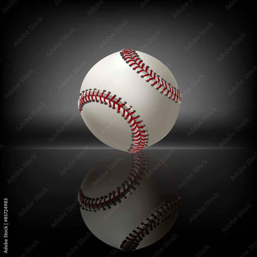 Baseball
All elements are in separate layers and grouped.