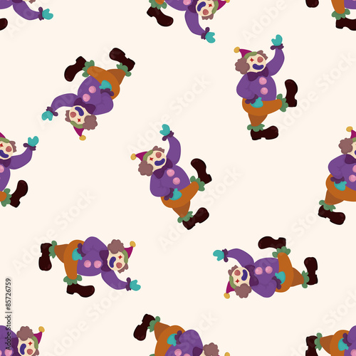 clowns , cartoon seamless pattern background