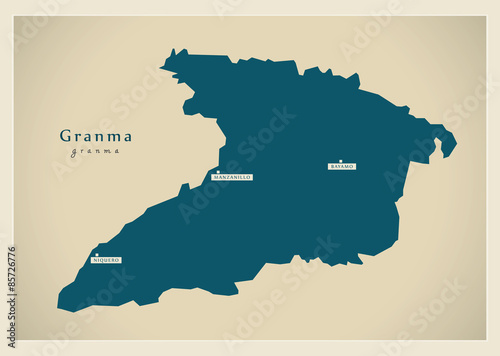 Modern Map - Granma CU