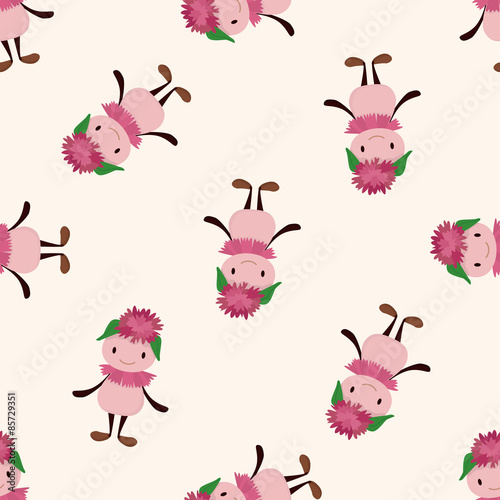 flower f   cartoon seamless pattern background