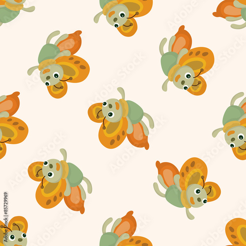 butterfly , cartoon seamless pattern background