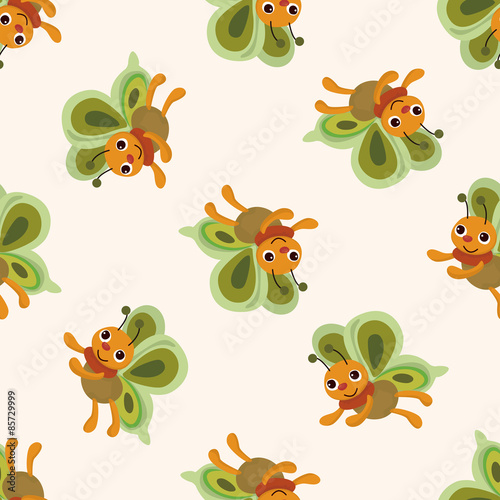 butterfly , cartoon seamless pattern background