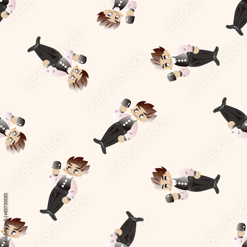 casino game dealer , cartoon seamless pattern background