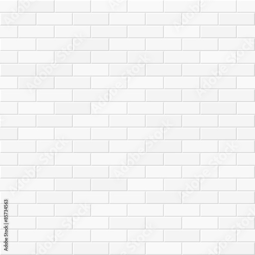 White brick wall seamless illustration