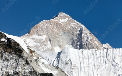 View of mount Makalu (8463 m) from Kongma La pass photo