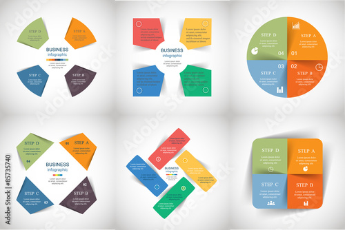 Vector infographics set