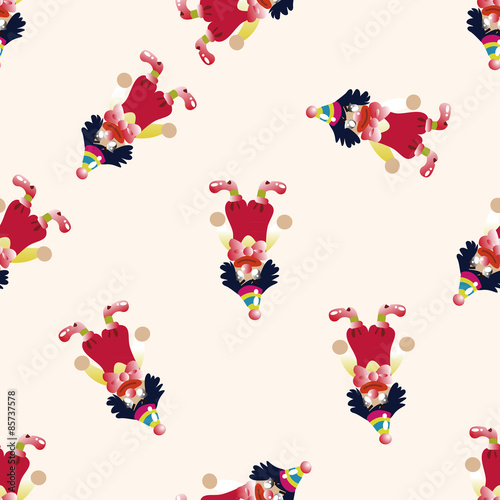 clowns , cartoon seamless pattern background