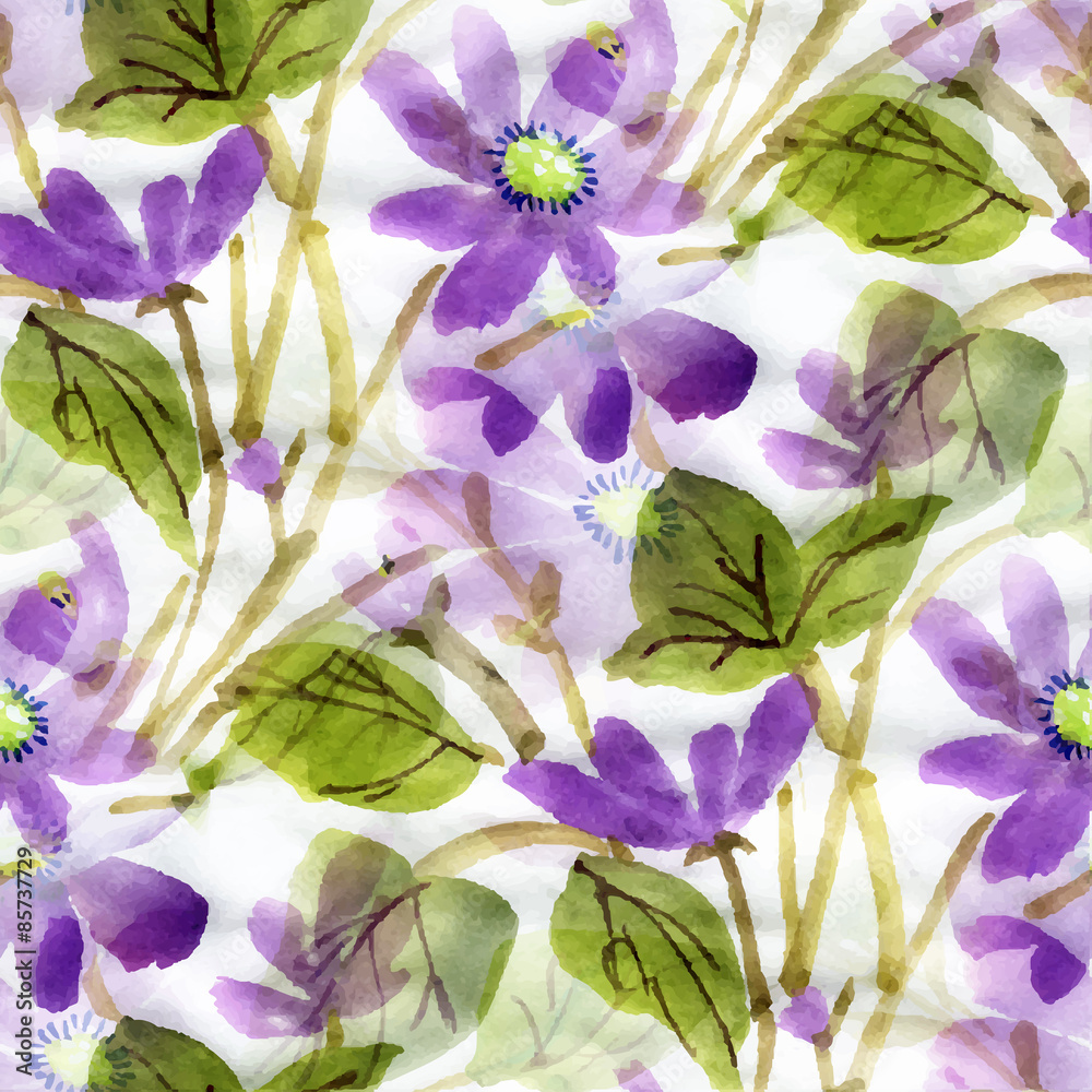 Watercolor flowers Watercolor flowers