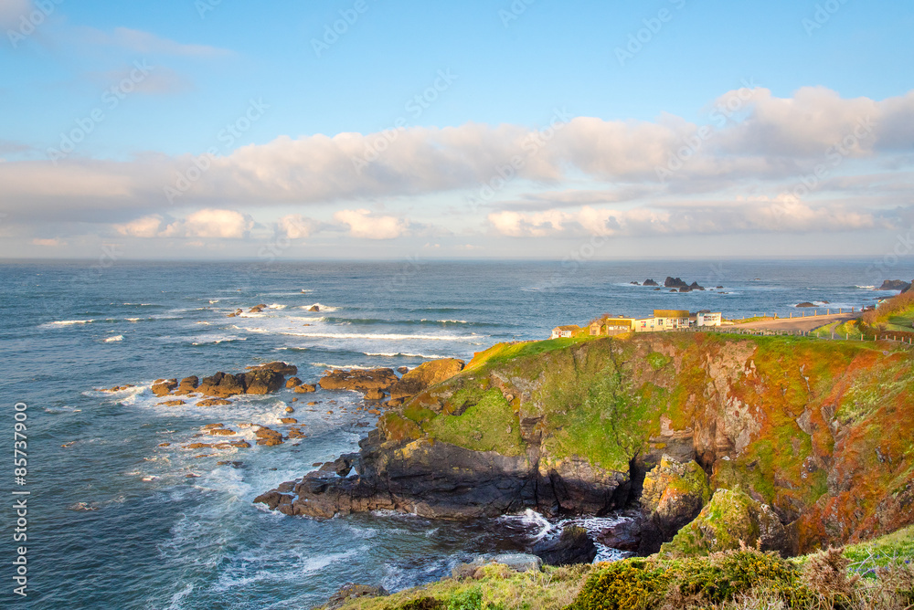 The Lizard Point, Cornwall.  The most southerly point in the UK.