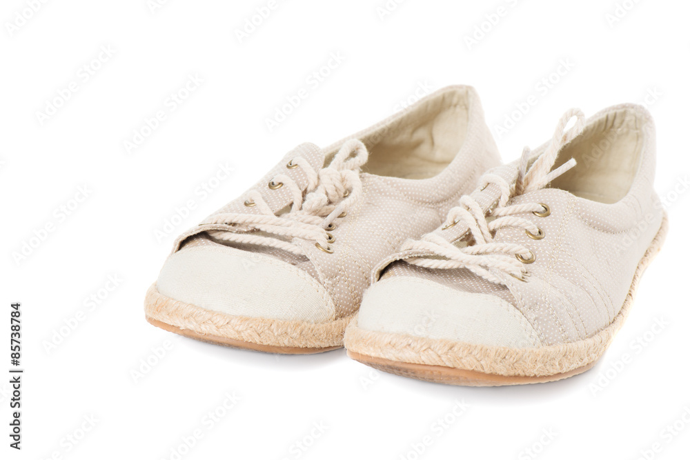 casual unisex snickers isolated on white side casual unisex snickers isolated on white side