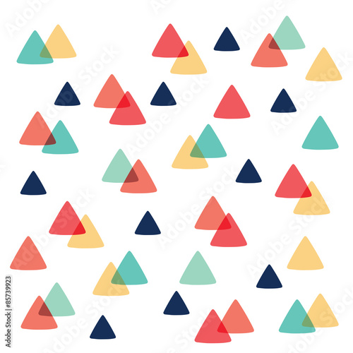 curved Triangle pattern pastel color