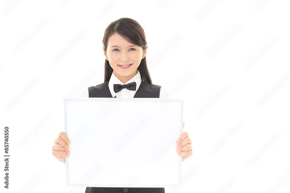 笑顔のウェイトレス 笑顔のウェイトレス