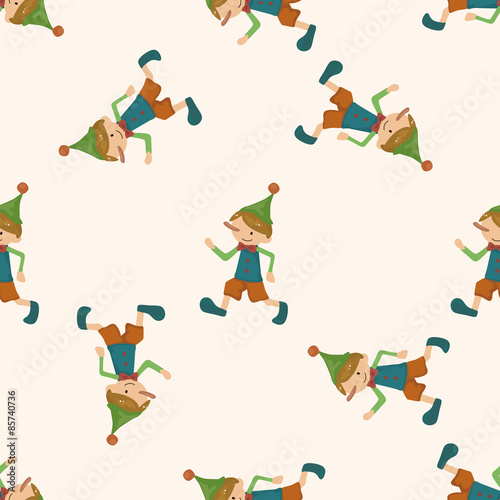 Pinocchio , cartoon seamless pattern background