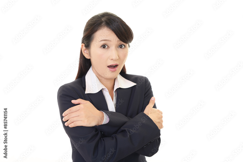 驚く女性 驚く女性