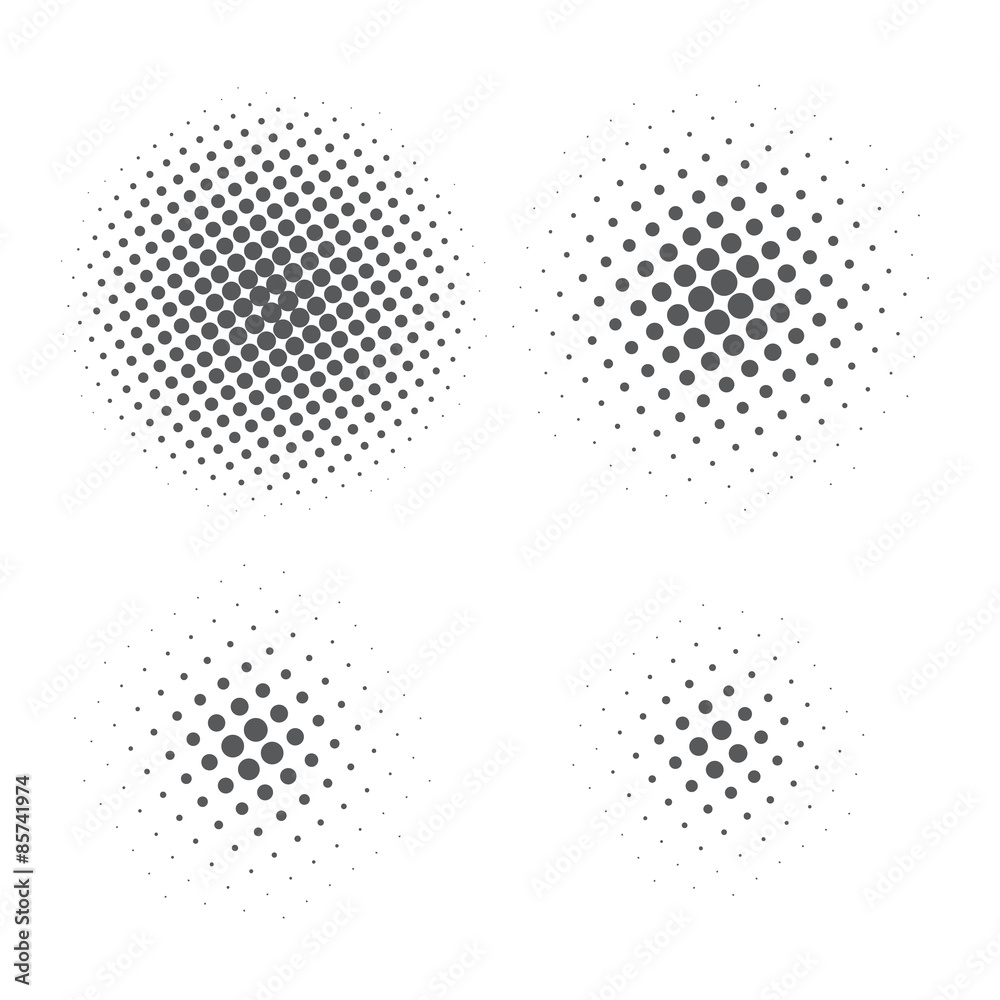 Abstract Halftone element for graphic design