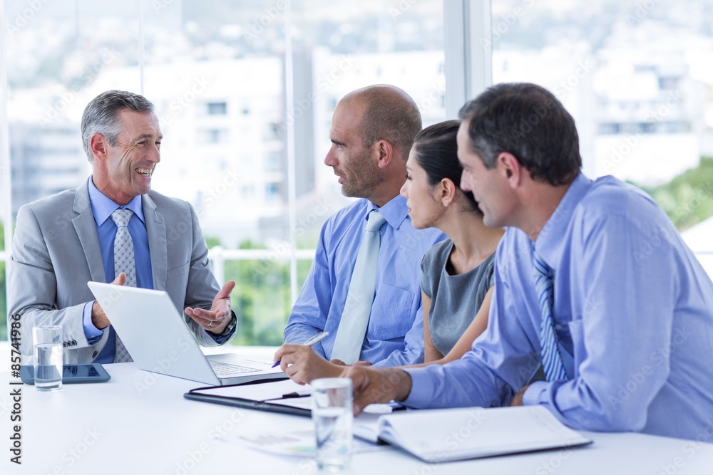 Business team having a meeting