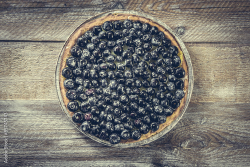 Tart with raspberries  photo