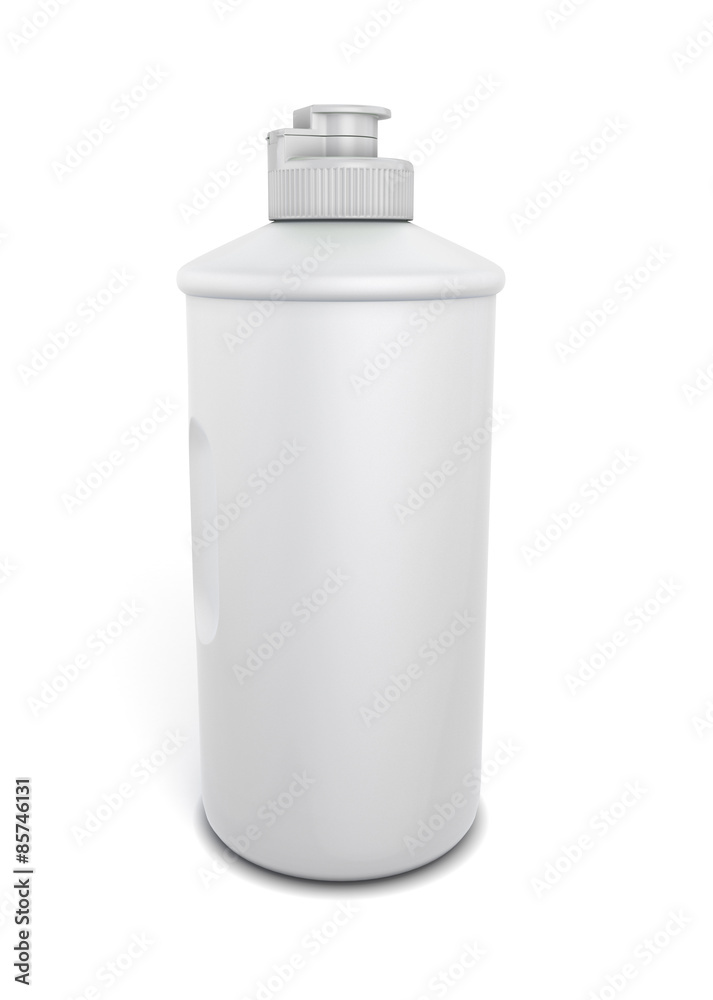 White bottle of detergent for your design White bottle of detergent for your design