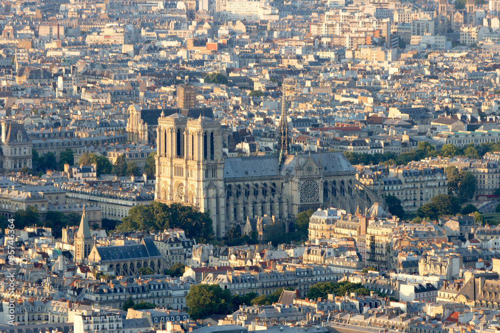 The Notre-Dame in Paris , France
