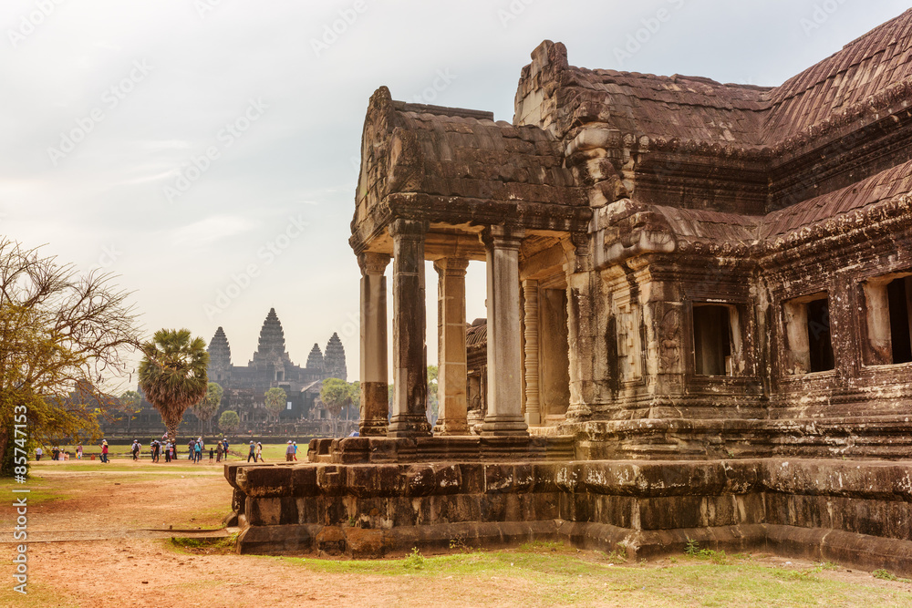 One of buildings on area of Angkor Wat in Siem Reap, Cambodia
