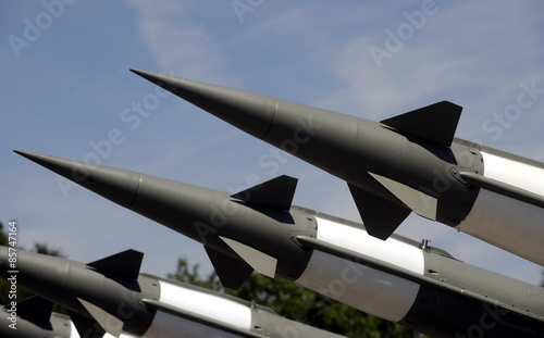 Fotografie Surface to air missiles on louncher