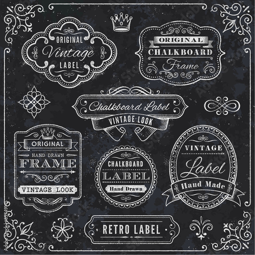 Chalkboard Labels and Decorative Elements