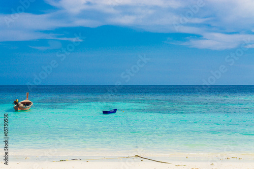 Sand and beach with blue sky, Lipe island