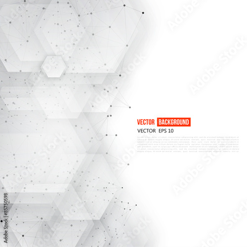 Vector abstract 3d hexagonal. 