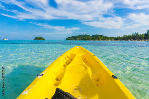 In front of kayaking in sea at Lipe island