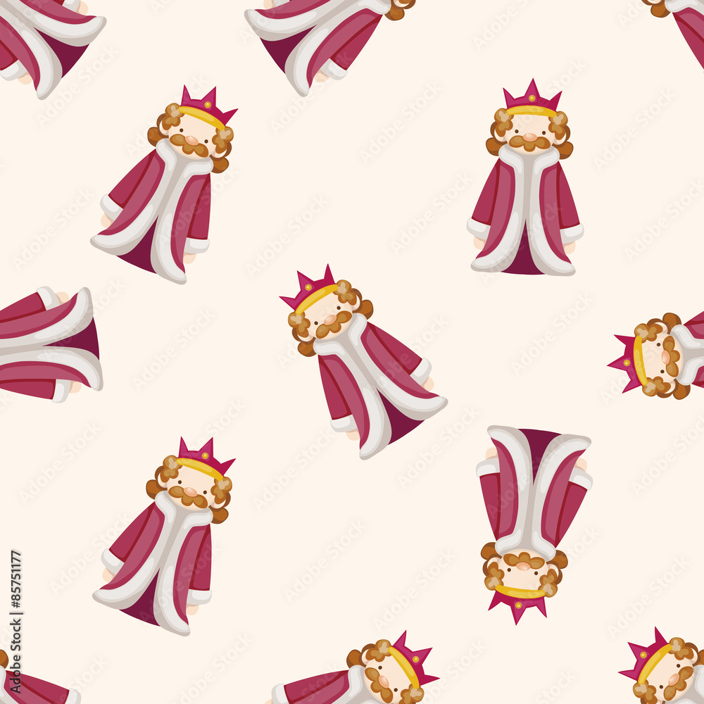 Royal theme king , cartoon seamless pattern background Royal theme king , cartoon seamless pattern background