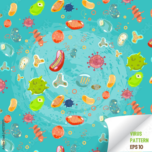 virus pattern - vector illustration