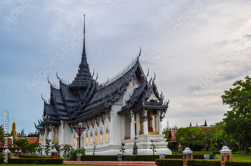 Sanphet Prasat Palace. ancient city in Samut Prakan province, Thailand © tantawat